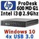 HP ProDesk 600 MD PC Intel i3 2.9Ghz 4GB 320GB HDD Win10 - 1 - Thumbnail