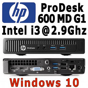 HP ProDesk 600 MD PC Intel i3 2.9Ghz 4GB 320GB HDD Win10 - 2