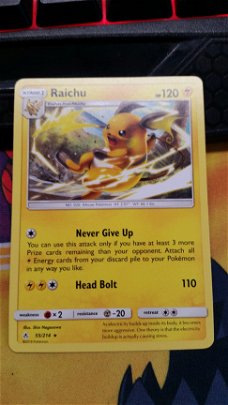 Raichu  55/214 Rare sm Unbroken Bonds