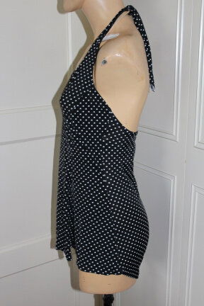 Badpak zwart Polka Dots - maat L - Afbeelding 3