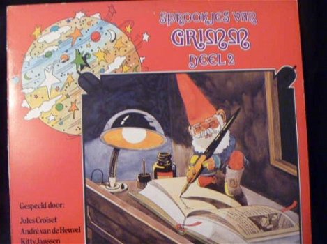 Sprookjes van Grimm deel 2 - kinderLP met Croiset, Mercke - 1
