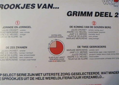 Sprookjes van Grimm deel 2 - kinderLP met Croiset, Mercke - 2