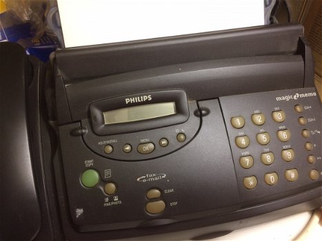 Goedwerkend Philips Fax met telefoon - 1