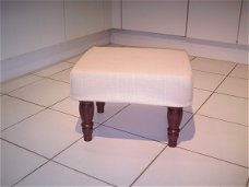 UNI sand linnen - op uw NIEUWE footstool !! 550 D.NOTEN !!