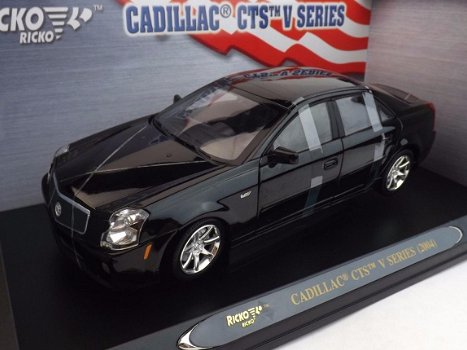 1:18 Ricko Cadillac CTS V series 2004 zwart - 1