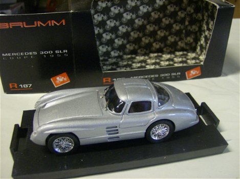 1:43 Brumm R187 Mercedes 300 SLR 1955 silver - 0