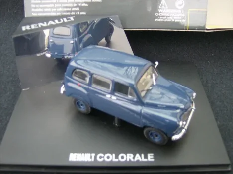 1:43 Norev Renault Colorale 1952 4x4 donker blauw - 1