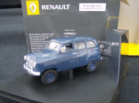 1:43 Norev Renault Colorale 1952 4x4 donker blauw - 2