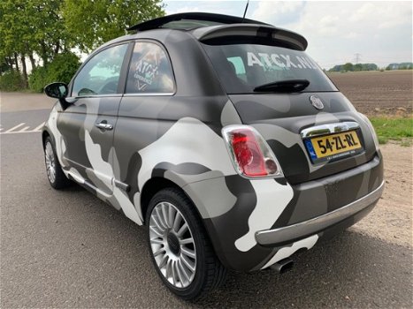 Fiat 500 - 1.2 Sport Army / pano - airco leder - 1