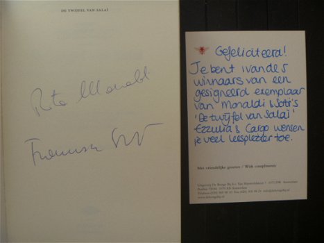 GESIGNEERD - Monaldi & Sorti - De twijfel van Salai - 1e druk - 2