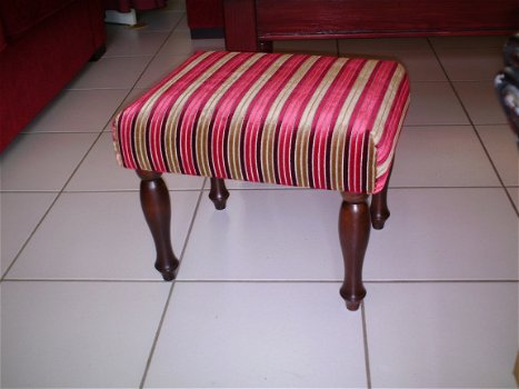 Brede streepstof Chivasso 0445 - footstool 40x60cm. NIEUW ! - 4