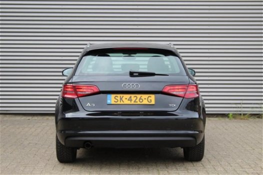 Audi A3 Sportback - 1.6 TDI Ambiente Pro Line plus Sportback, Airco, Cruisecntrl, Zwart - 1