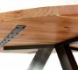 Ronde eettafel 120 cm acacia hout - 4 - Thumbnail