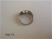Oude zilveren ring met steentje - 3 - Thumbnail