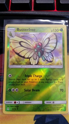 Butterfree  4/214 Rare (reverse) sm Unbroken Bonds