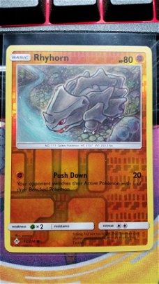 Rhyhorn  92/214 (reverse) sm Unbroken Bonds