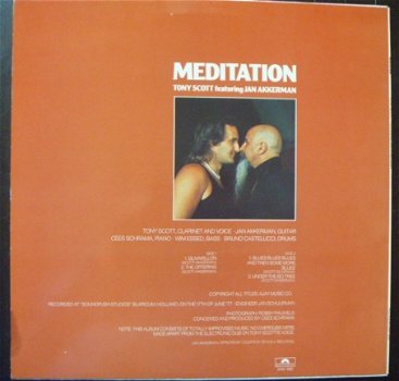 Tony Scott - Featuring Jan Akkerman ‎– Meditation - jazzLP 1977 - 2