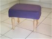 UNI violet linnen - op uw NIEUWE footstool !! 702 WIT !! - 1 - Thumbnail
