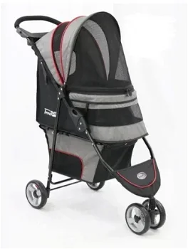 Hondenbuggy Innopet Avenue Shiney Grey-Red - 1