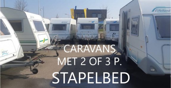 MEERDERE CARAVANS MET 2 OF 3 P STAPELBED - 2