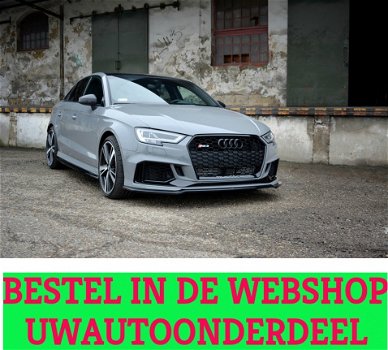 Audi RS3 8V Facelift Voorspoiler Spoiler Splitter Versie 2 - 4