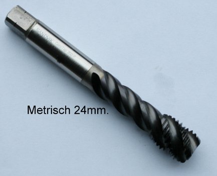 Metrische machine tap M 22 voor doorlopende gaten. - 4