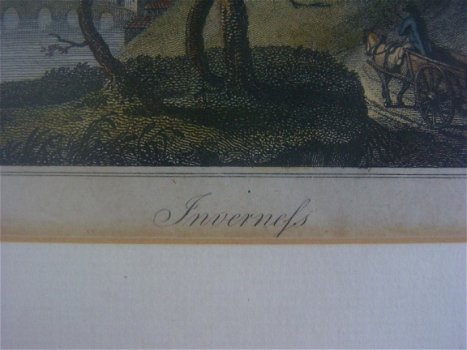 18e eeuwse gravure : Invernefs / Inverness, Schotland - 4