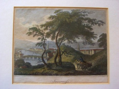 18e eeuwse gravure : Invernefs / Inverness, Schotland - 8