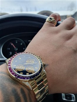 Rolex Daytona horloge 116528 in 18K geel goud. - 4
