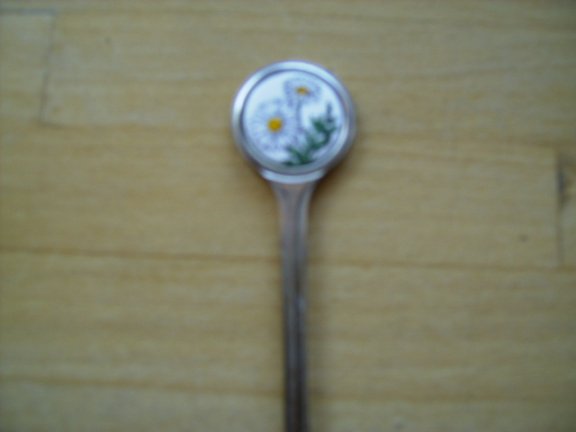 Theelepeltje " SOLA " met margrieten - Afbeelding 2