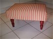 Footstool 41x62cm - rode streep - 550 mahonie - Nieuw !! - 1 - Thumbnail