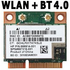 HP ThinClient t620 Wireless N + Bluetooth 4.0 Mini PCIe Card