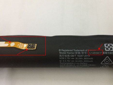 L14D3K31 batteria al litio Lenovo tablet L14D3K31 - 1