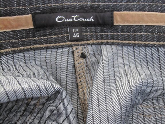 Korte broek One Touch grijs met streepje maat 46. - Afbeelding 6