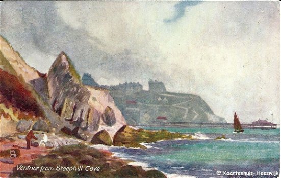 Engeland Ventnor from Steephill Cove 1923 - 1