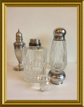 Mooie kristallen parfumfles - 2