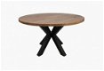 Ronde eettafel mango 130 cm - 3 - Thumbnail