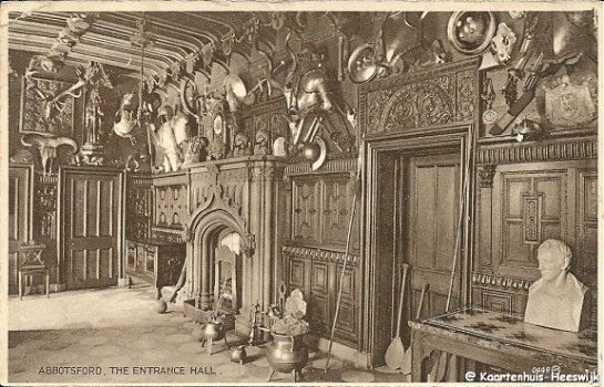 Schotland Abbotsford, The Entrance Hall 1927 - 1