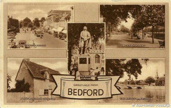 Engeland Greetings from Bedford 1957 - 1