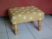 Footstool 37x45 - goudgeel/stars - blank 550 - NIEUW !!! - 1 - Thumbnail