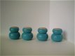 Meubelpootjes - 4x - 701 beuken - turquoise gelakt. - 1 - Thumbnail