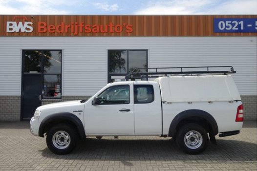 Ford Ranger - 2.5 TDCI 143pk Super Cab 4WD grijs kenteken airco / trekhaak / huif / imperial - 1