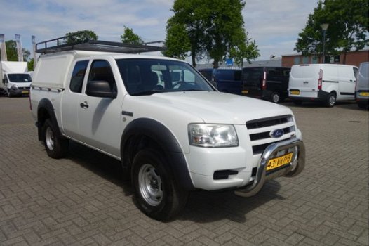 Ford Ranger - 2.5 TDCI 143pk Super Cab 4WD grijs kenteken airco / trekhaak / huif / imperial - 1