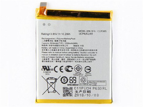 baterias para moviles ASUS 2650mAh/10.2WH C11P1601 - 1