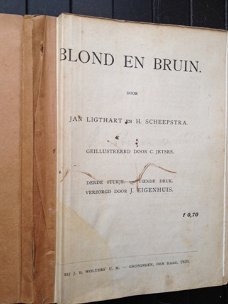 Blond en bruin - 1920 - Jan Ligthart - H. Scheepstra - illustraties C. Jetses