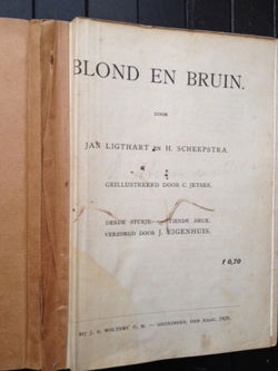 Blond en bruin - 1920 - Jan Ligthart - H. Scheepstra - illustraties C. Jetses