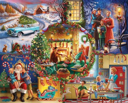White Mountain - Christmas Traditions - 1000 Stukjes Nieuw - 1