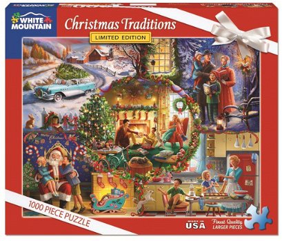 White Mountain - Christmas Traditions - 1000 Stukjes Nieuw - 2