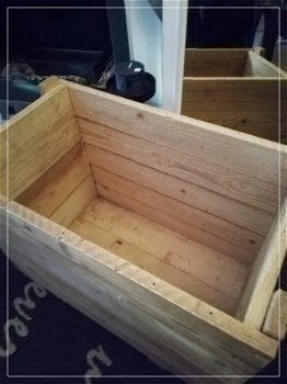 Prachtige houten kist - 4