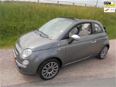 Fiat 500 C - 0.9 TwinAir Lounge 500 benzine cabrio airco lmv half leer 61000 km